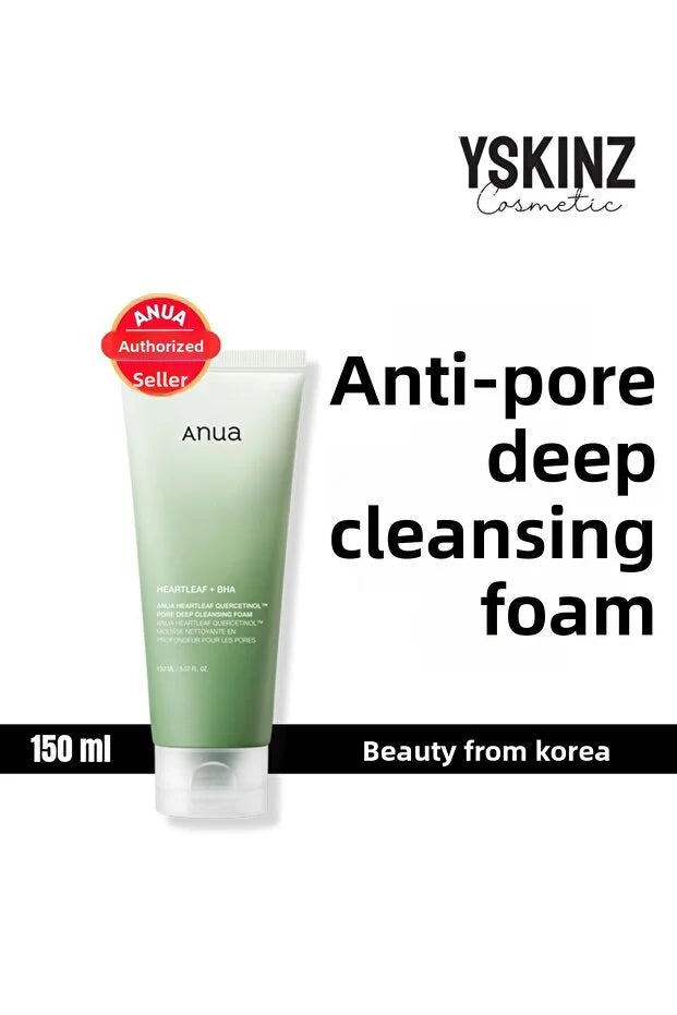ANUA Heartleaf Quercetinol Pore Deep Cleansing Foam Anti-Pore Foaming Cleanser 150ml