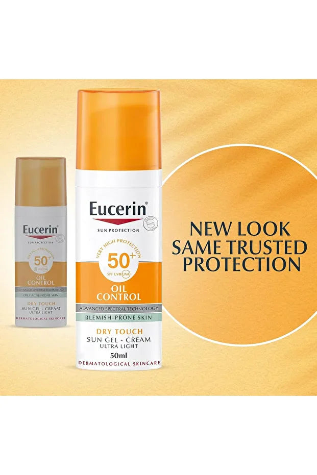 Eucerin Sun Protection Oil Control SPF50+ Dry Touch Gel-Cream for Acne Prone Skin 50ml