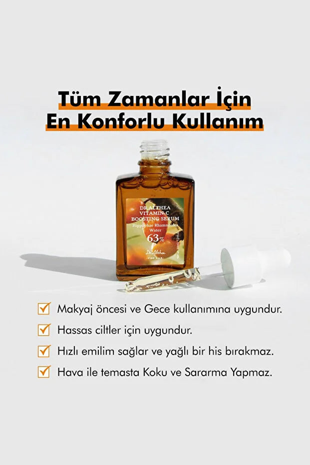 Dr. Althea Vitamin C Boosting Serum - Containing 63% Acid, Anti-Blemish and Anti-Aging - 30ml