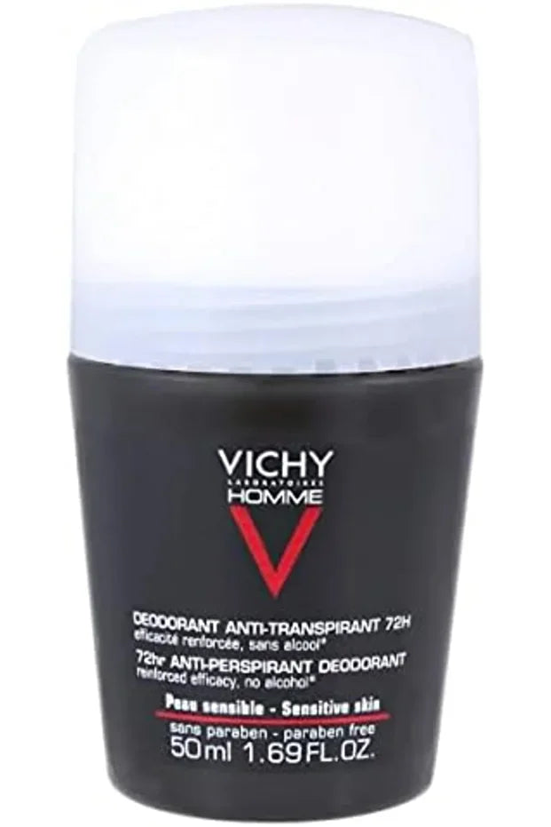 Vichy Vichy Homme Men 72H Antiperspirant Deodorant - Set of 3, 50 ml