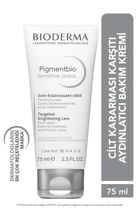 Bioderma Pigmentbio Sensitive Areas - 75 ml Brightening Cream, Genital and Joint Areas