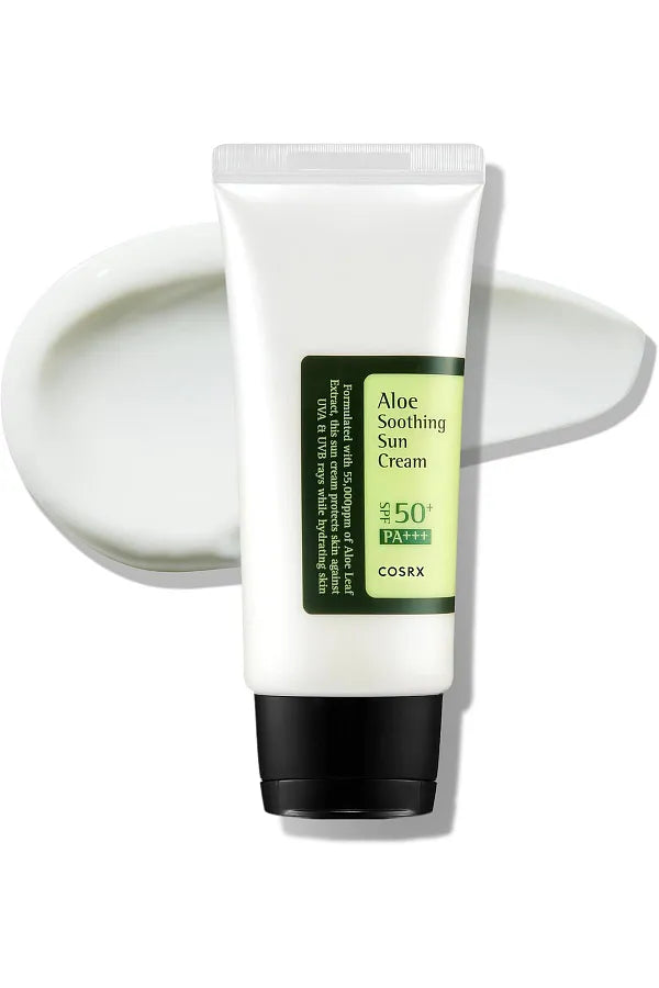 Cosrx Aloe Soothing Sun Cream Spf50 Pa+++ - Soothing Spf50+ Sun Cream with Aloe Vera Extract