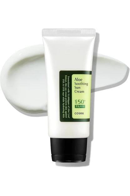 Cosrx Aloe Soothing Sun Cream Spf50 Pa+++ - Soothing Spf50+ Sun Cream with Aloe Vera Extract