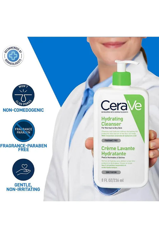 CeraVe CeraVe Hydrating Cleanser | Face & Body Wash for Normal to Dry Skin with Hyaluronic Acid