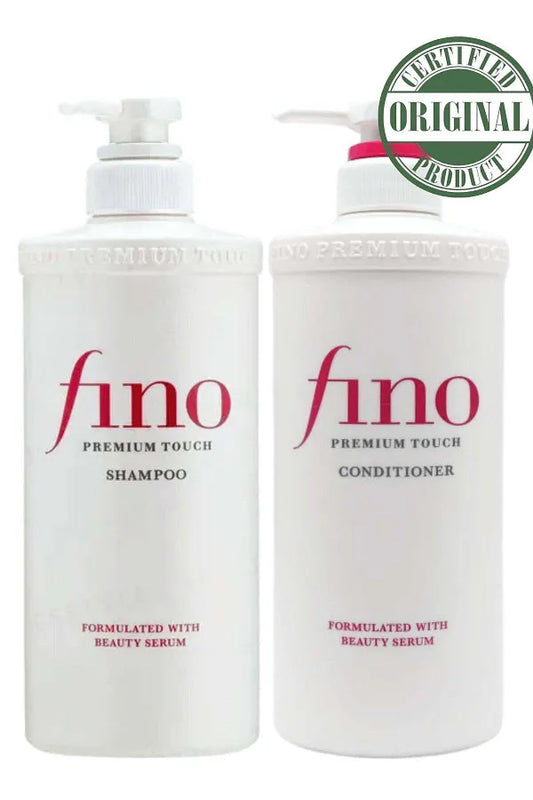 Fino Shiseido Fitit Fino Premium Touch Moist Shampoo & Conditioner Set, 550ml for Dry Hair