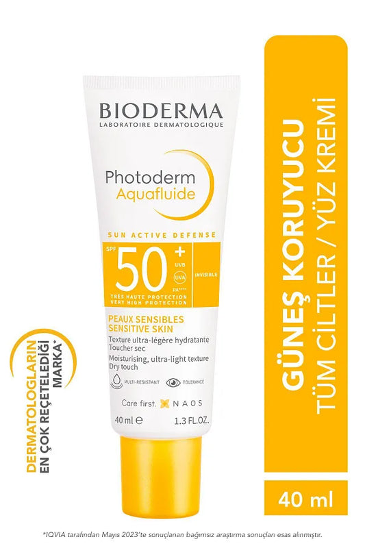 Bioderma Photoderm Aquafluid Spf50+ High Protection Facial Sunscreen for All Skin 40 ml