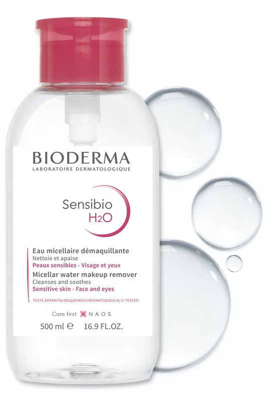 Bioderma Sensibio H2O Micellar Make-Up Cleansing Water for Sensitive and Normal Skin 500 ml