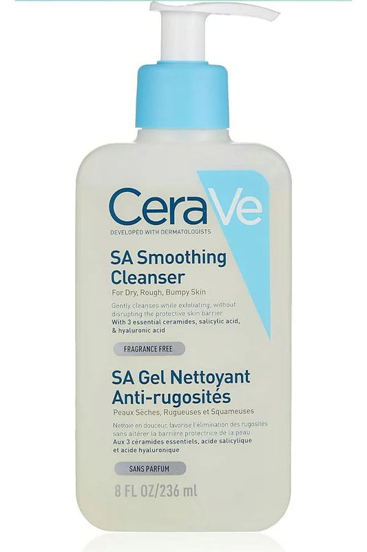 CeraVe CeraVe SA Soothing Cleanser | Salicylic Acid Face & Body Wash & Scrub for Normal, Dry, Rough