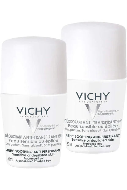 Vichy Deo Roll-On Sensitive Anti-Trans.48h Double Pour 2 x 50 ml