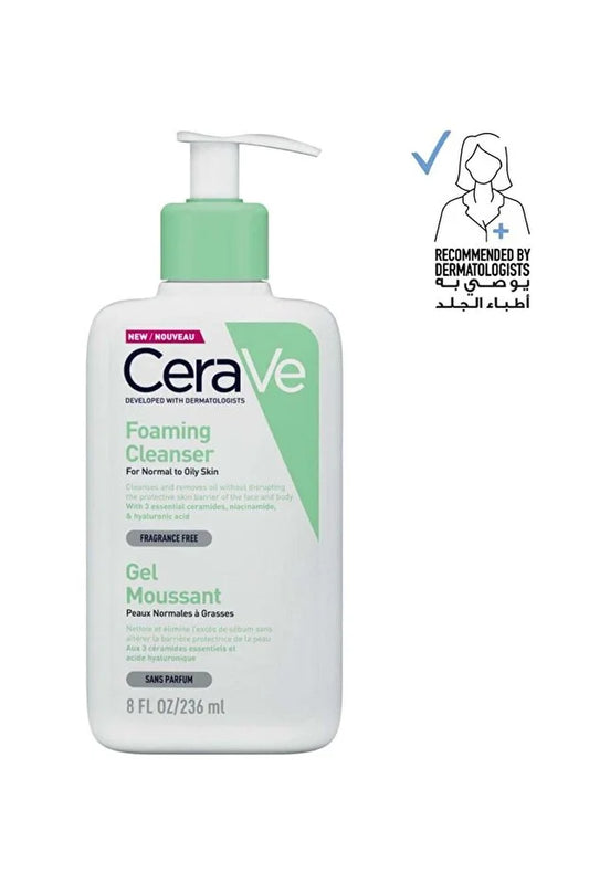 CeraVe Hydrating Foaming Oil Cleanser With Ceramides, Squalene Oil