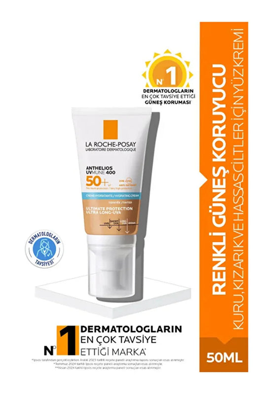 La Roche Posay Anthelios UVMune SPF 50 Tinted Face Sunscreen – High Protection, 50ml