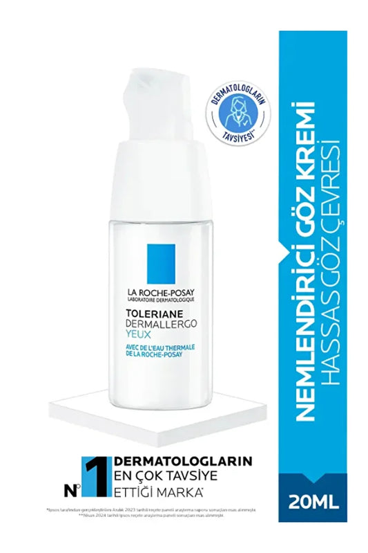 La Roche Posay Toleriane Dermallergo Eye Cream 20ml | Soothing Moisturizer for Sensitive Skin