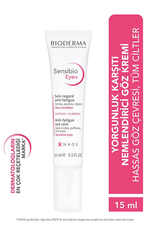 Bioderma Sensibio Eye+ - 15ml Dark Circle and Anti-Wrinkle Moisturizing Eye Care Cream
