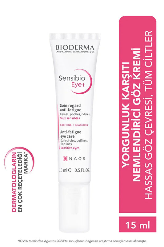 Bioderma Sensibio Eye+ - 15ml Dark Circle and Anti-Wrinkle Moisturizing Eye Care Cream