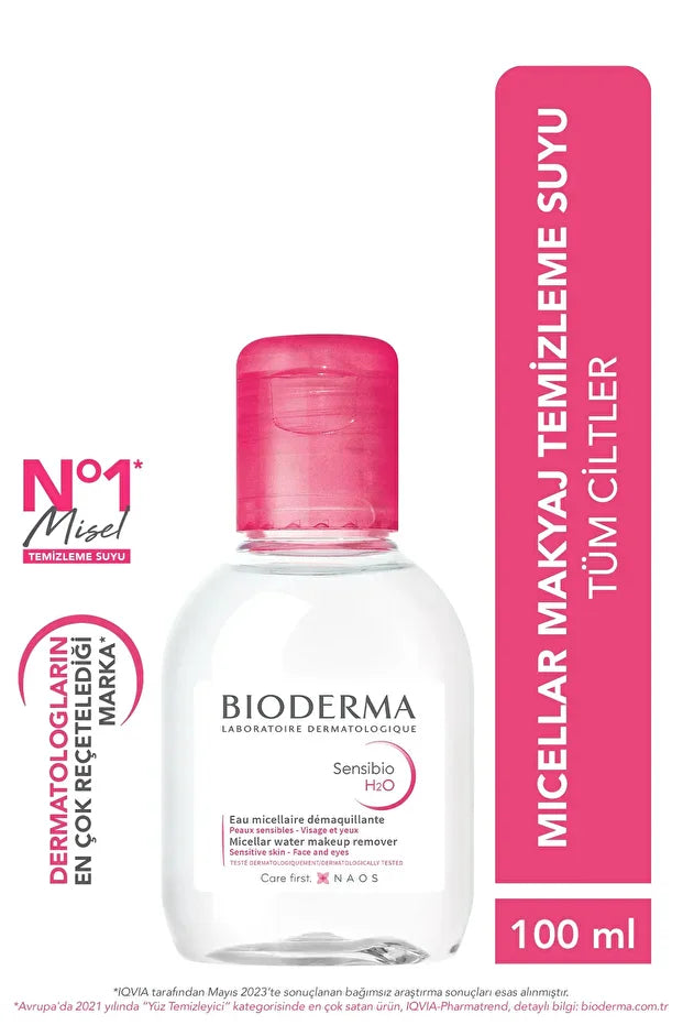 Bioderma Sensibio H2O Micellar Make-Up Cleansing Water for Sensitive and Normal Skin 100 ml