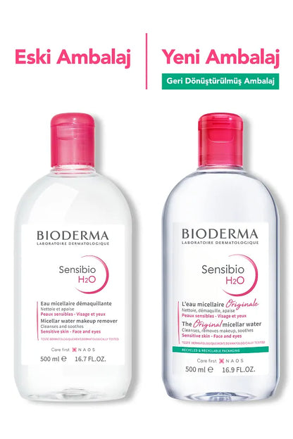 Bioderma Sensibio H2O Micellar Make-Up Cleansing Water for Sensitive and Normal Skin 500 ml