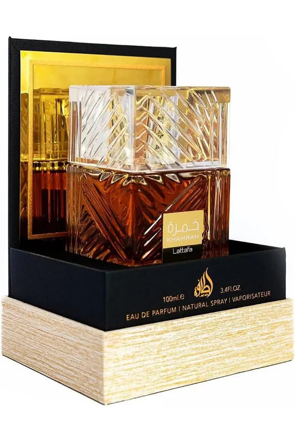 Lattafa Perfumes Khamrah For Unisex Eau De Parfum Spray, 3.4 Ounce