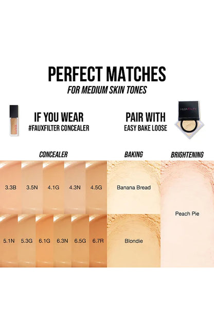 Huda Beauty Easy Bake Fragrance Free Loose Baking and Setting Powder- Pound cake