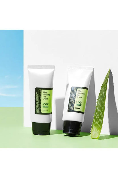 Cosrx Aloe Soothing Sun Cream Spf50 Pa+++ - Soothing Spf50+ Sun Cream with Aloe Vera Extract