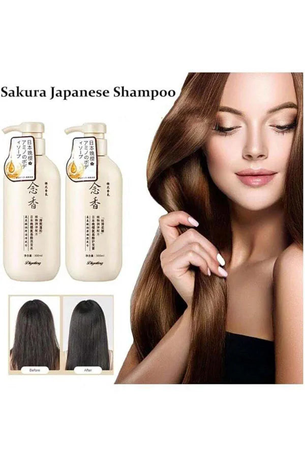Sakura Evening Primrose Japanese Shampoo & Conditioner for Hair Loss & Growth for Soft & Thick