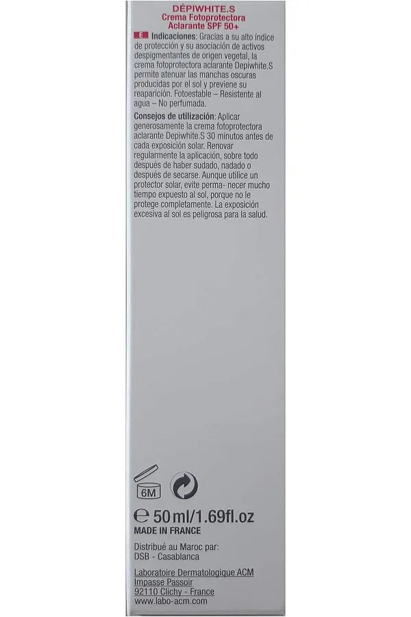 ACM ACM Labo DEPIWHITE S SPF50+ Whitening Photoprotector Lightening Skincare 50ml