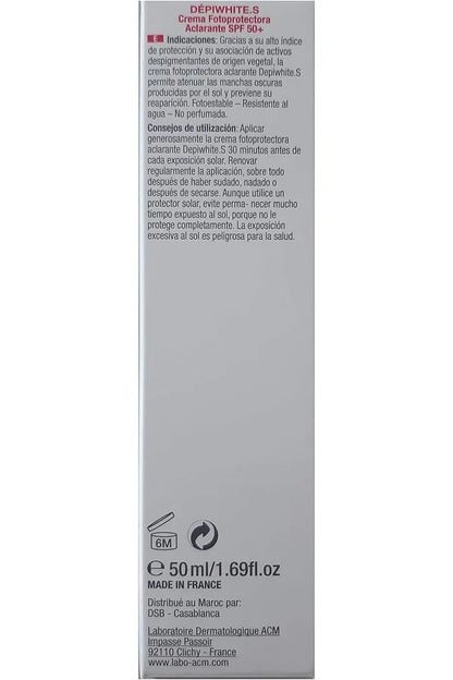 ACM ACM Labo DEPIWHITE S SPF50+ Whitening Photoprotector Lightening Skincare 50ml
