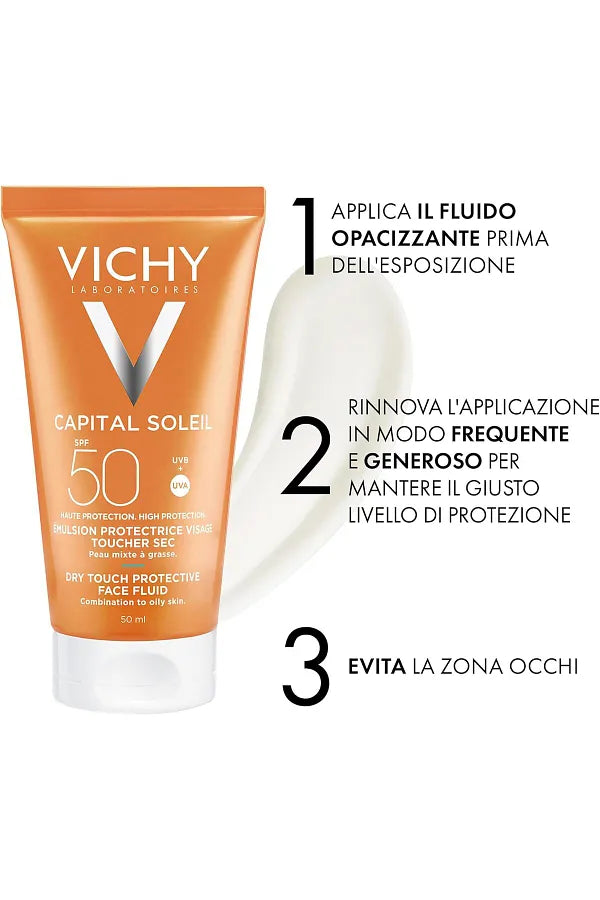 Vichy Vichy Capital Soleil Dry Touch SPF 50 - High Protection Sunscreen - 50 ml