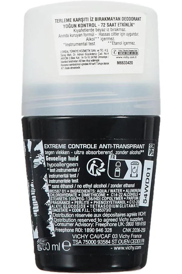 Vichy 50 ml Roll-on Anti-Sweat for Men - Homme