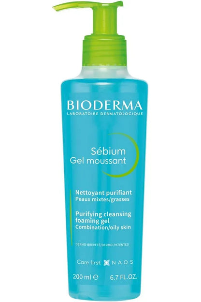 Bioderma Face Wash and Sebium Purifying Foaming Gel - 200 ml 3401578653709