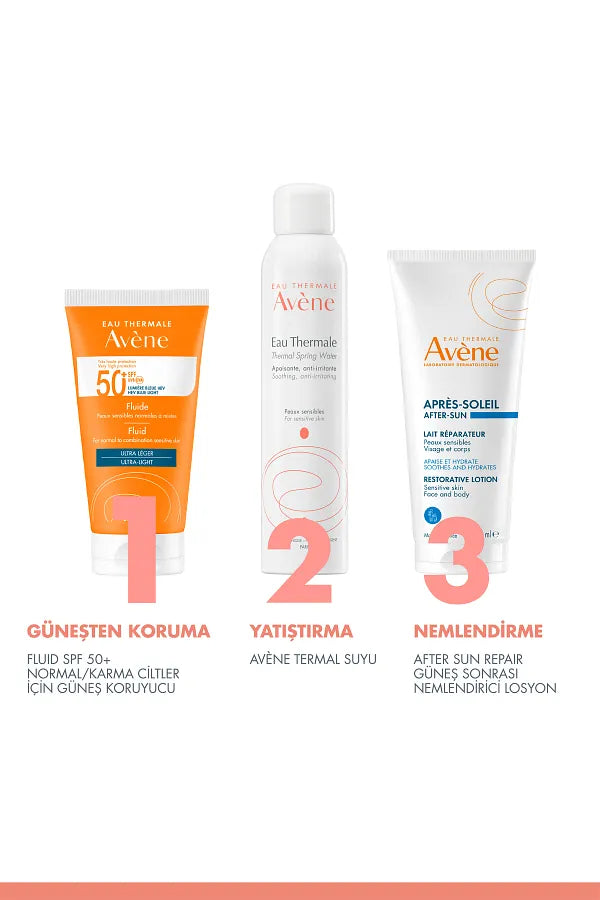 Avene Fluid Spf 50+ High Protection Sunscreen for Normal or Combination Skin 50 ml