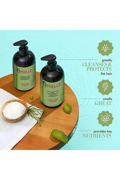MIELLE 355 ML Rosemary Mint Strengthening Shampoo