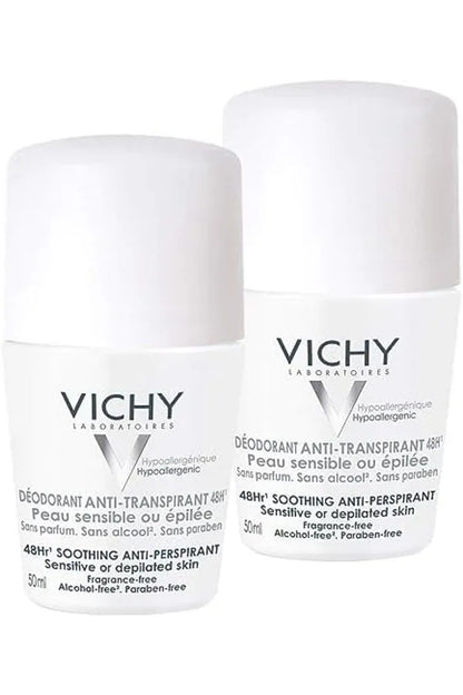 Vichy Deo Roll-On Sensitive Anti-Trans.48h Double Pour 2 x 50 ml