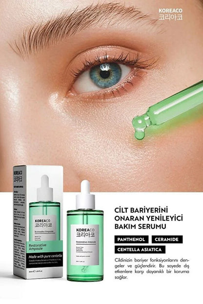 KOREACO Centella & Cica & Ceramide - Repairing, Brightening, 24 Hour Moisturizing Ampoule