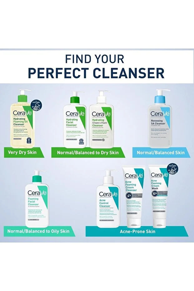CeraVe SA Cleanser – Salicylic Acid Face Wash with Hyaluronic Acid, Niacinamide & Ceramides 8oz