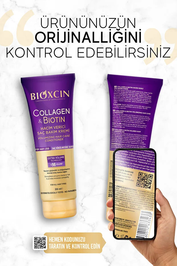 Bioxcin 250 ml Extra Volume - Collagen Biotin Fine Sparse Conditioner