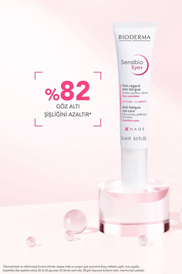 Bioderma Sensibio Eye+ - 15ml Dark Circle and Anti-Wrinkle Moisturizing Eye Care Cream