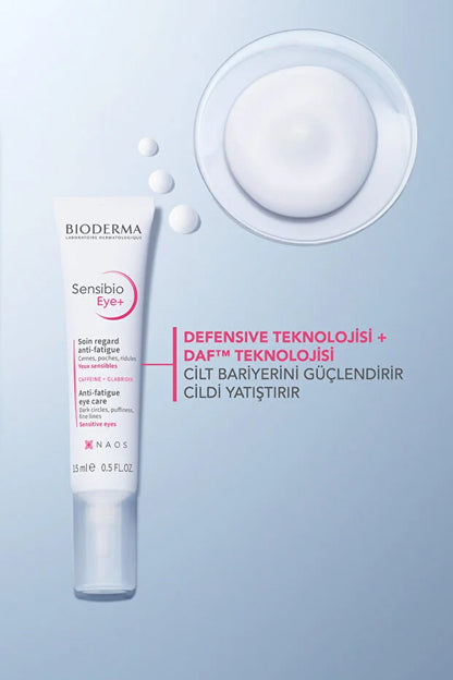 Bioderma Sensibio Eye+ - 15ml Dark Circle and Anti-Wrinkle Moisturizing Eye Care Cream
