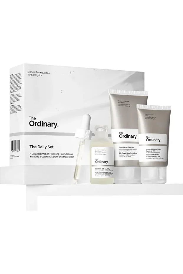 The Ordinary THE ORDINARY 3 Pieces Daily Set - Squalene Cleanser, Hyaluronic Acid 2% + B5 with Natural Moisturizi