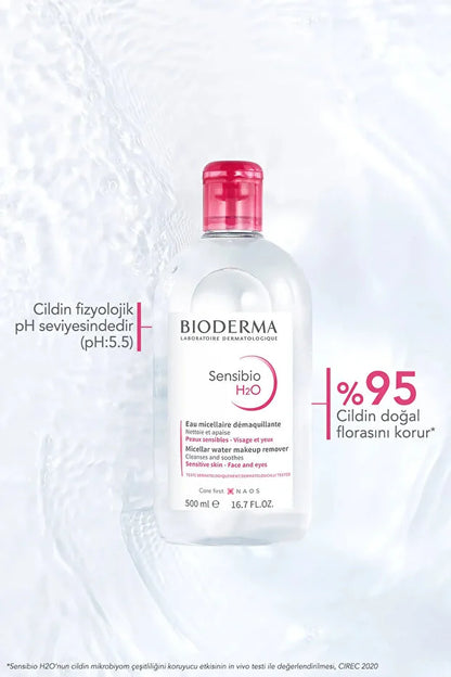 Bioderma Sensibio H2O Micellar Make-Up Cleansing Water for Sensitive and Normal Skin 100 ml