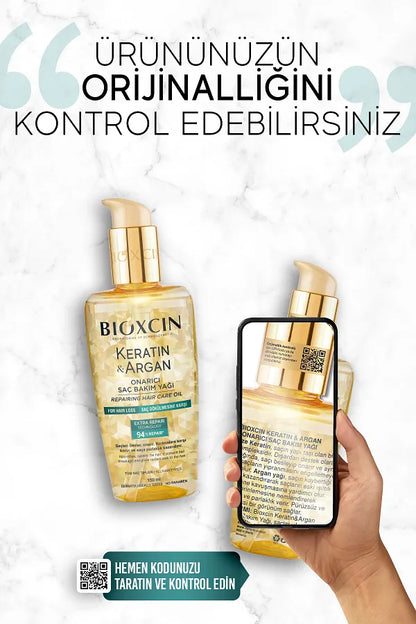 Bioxcin Keratin & Argan Repair Care Oil 150 ml - Damaged and Sensitive Hair