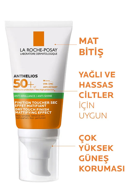 La Roche Posay Anthelios Oil Control Gel Cream Spf50+ Facial Sunscreen for Oily and Combination Skin