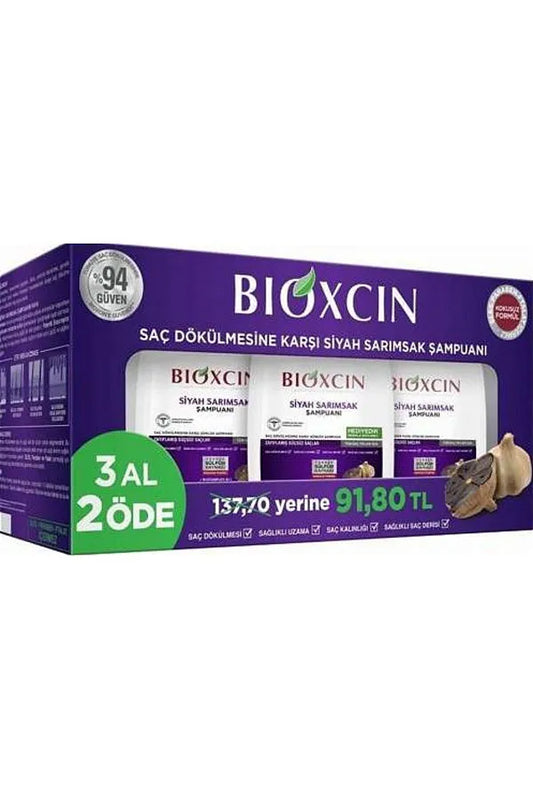 Bioxcin Black Garlic Shampoo 300 ml Buy 3 Pay 2
