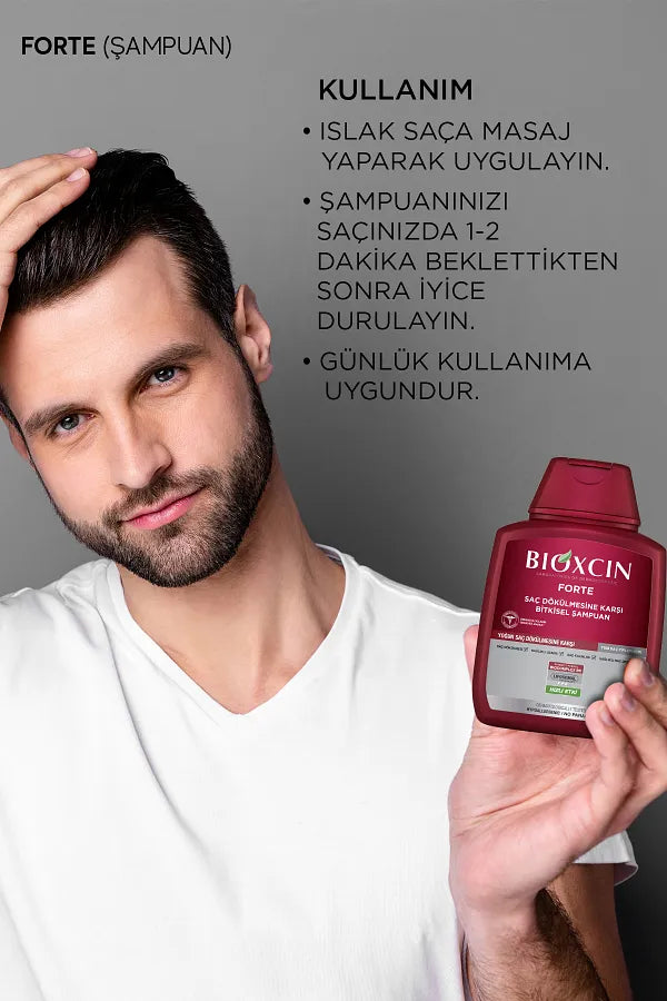 Bioxcin Forte Shampoo 3 Piece Set