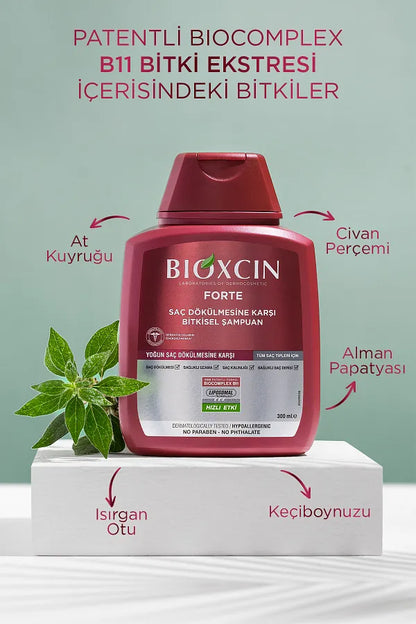 Bioxcin Forte Shampoo 3 Piece Set
