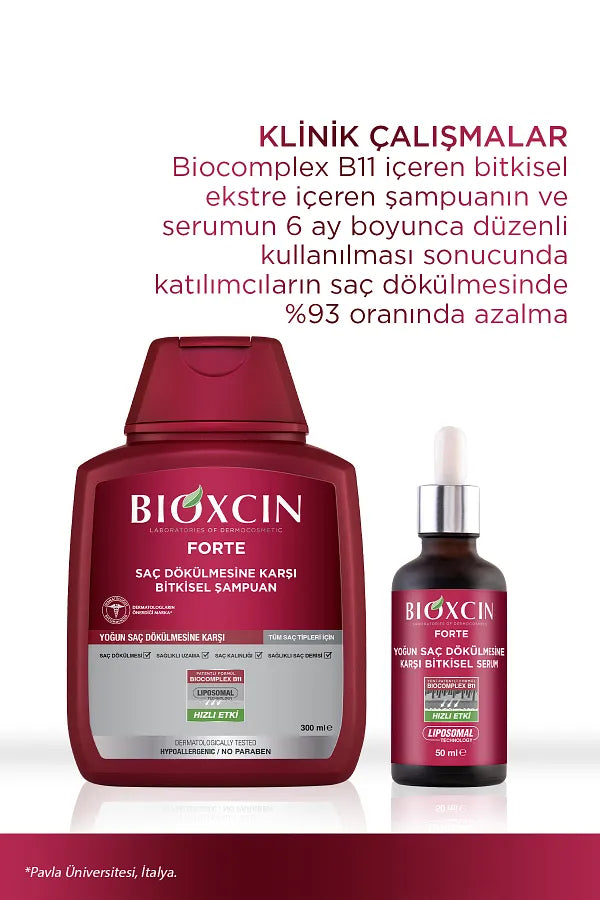 Bioxcin Forte Shampoo 3 Piece Set