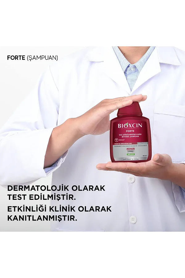 Bioxcin Forte Intensive Anti-Hair Loss 4 Pieces 300ml Herbal Shampoo + 1 Piece 100ml Gel Gift