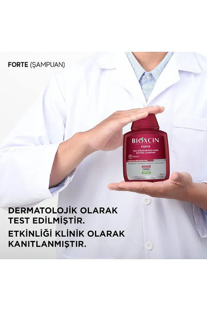 Bioxcin Forte Intensive Anti-Hair Loss 4 Pieces 300ml Herbal Shampoo + 1 Piece 100ml Gel Gift