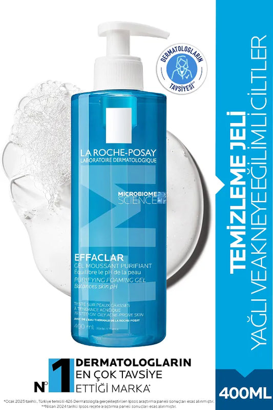 La Roche-Posay Effaclar Cleansing Gel 400ml – For Oily & Sensitive Skin