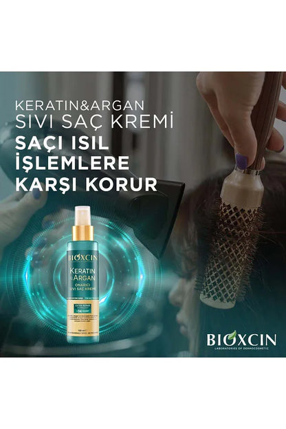 Bioxcin Keratin Argan Shampoo 300ml + Keratin Argan Repair Liquid Conditioner 150ml