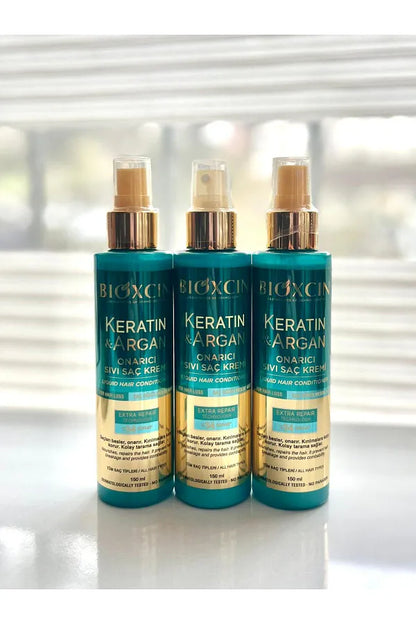 Bioxcin 150 ml Keratin and Argan Repair Liquid Conditioner - Set of 3